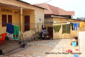 *MamAfrica – Backstage sopralluoghi 2013 #6 -Guinea, Conakry, Hafiya. The courtyard.